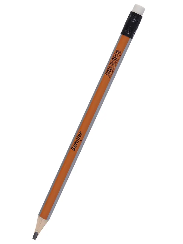 Карандаши чернографитные 12 штук с ластиком "Jumbo" трехгранные, Schiller 3078450 — 8