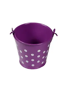 Набор для творчества, Декоративное изделие из жести ведро в горошек, h=5,2(5,5см)см, d=6см