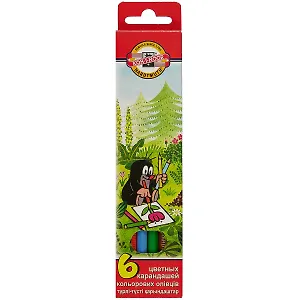 Карандаши цветные Koh-I-Noor, "Крот", 6 цветов