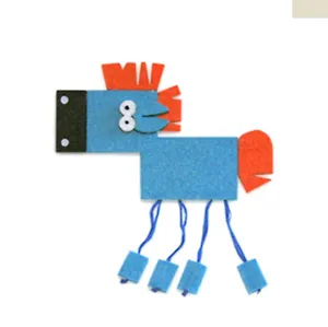 Магнит из фетра "Лошадка-пазл"