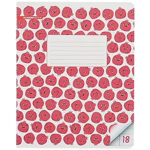 Тетрадь в линейку Academy Style, "Мультифрут", 18 листов, в ассортименте 259768