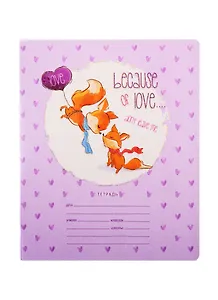 Тетрадь в частую косую линейку BG, "Счастливый день", 12 листов, в ассортименте