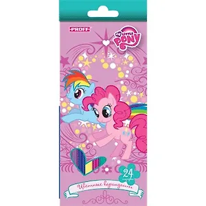 Карандаши цветные 24цв "My little pony" к/к, Proff