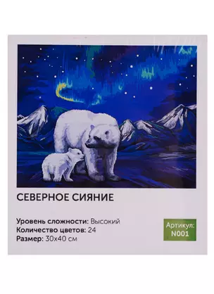 Картина по номерам Art Idea 30*40см. Северное сияние N001 — 2726472 — 1