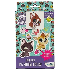 Игра, ORIGAMI Твой театр Магнитные сказки Littlest Pet Shop Вид 1 + наклейки 04426