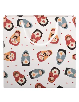 Пакет А5 20*20 "Folk" матрешки, жен., бум.мат.ламинат 3129799