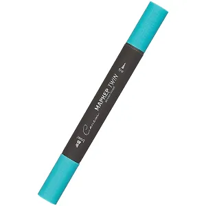 Маркер художественный "Сонет" зелено-синий, двухсторон., тонк. и широк.долото, Сонет