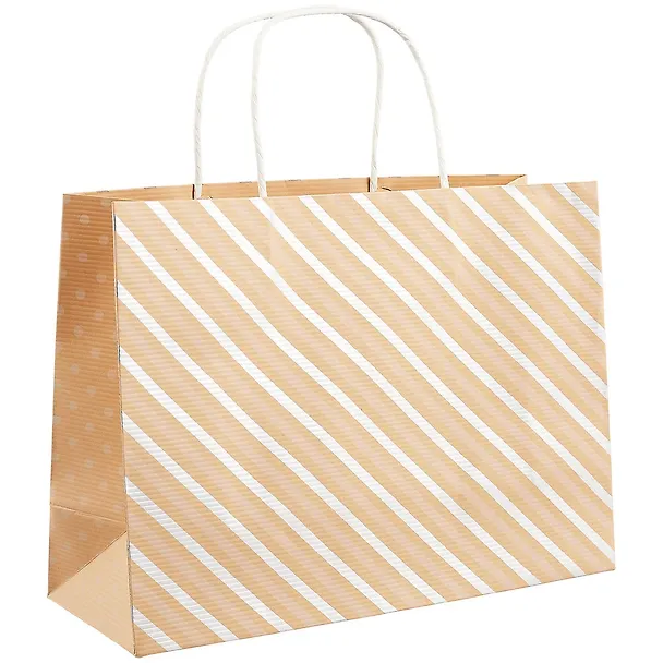 Пакет А4 22*30*11 "Gold stripes" нейтр. бум.мат.ламинат 261748 — 1