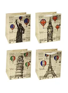 Пакет подарочный бумажный А3 32*42*11.5 "Столичная газета", нейтр., мат. ламинат, Kairui