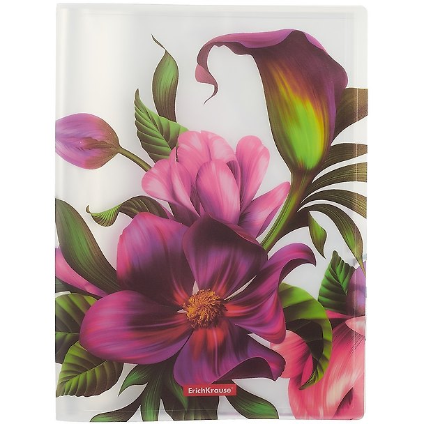 Папка 30ф А4 "Tropical Flowers" пластик, Erich Krause 259554 — 1