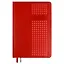 Ежедневник дат. 2025г. А5 176л "Сариф" красный, кожзам, тв.переплет, обложка поролон, дизайн.перфорация, офсет, ляссе — 3054600 — 1