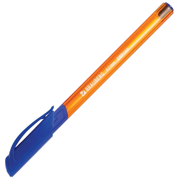 Шариковая ручка синяя 0,7 мм, Extra Glide GT Tone Orange, Brauberg 2937296 — 7