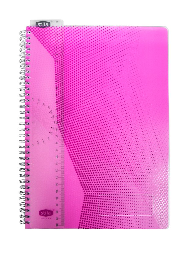 Тетрадь в клетку Stila, Futura, А4, 96 листов, фиолетовая 222773 — 1