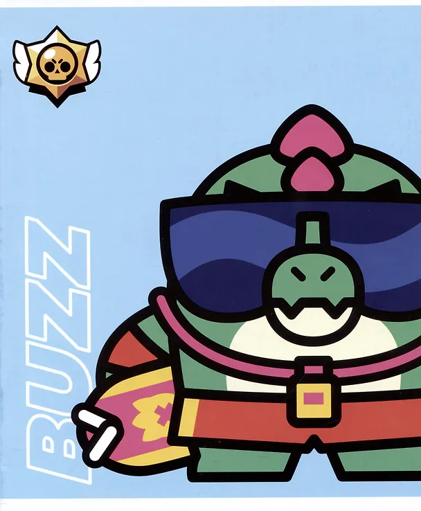 Тетрадь в клетку Премьера Паблишинг «Brawl Stars. Принт» в ассортименте, 24 листа 2983793 — 3