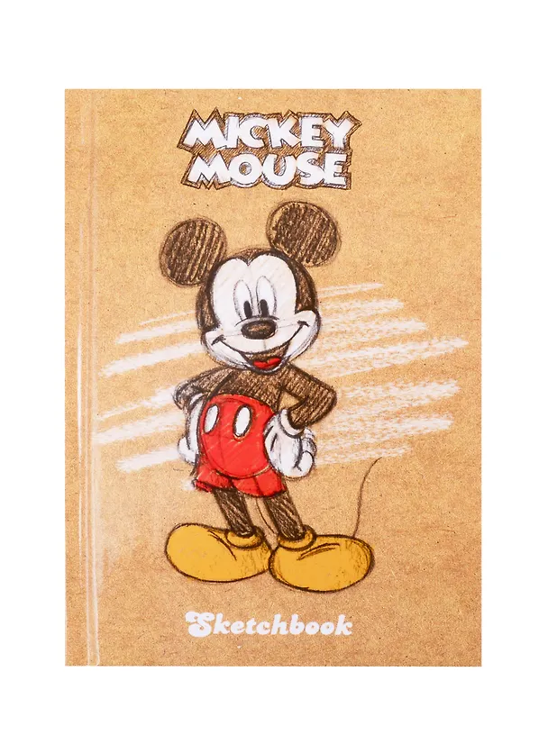 Скетчбук А6 80л "Микки Маус" 100г/м2, тв. переплет 254323 — 1