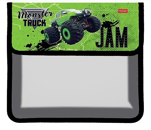 Папка для тетрадей А5 "MonsterTruck" 2отд., пластик, липучка. 3148283 — 1