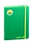 Книга для записей А5 96л кл. "ТЕРМО" зелен.тв.переплет, резинка, ляссе, инд.уп. — 255721 — 1