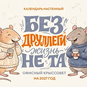 Без ДРУЛЛЕГИ жизнь не та! Офисный крыссовет. Календарь настенный на 2027 год (170х170 мм)