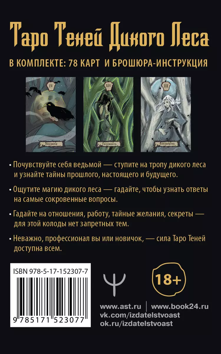 Таро Теней Дикого Леса. Shadow Tarot (Лилиан Шервуд) - купить книгу с  доставкой в интернет-магазине «Читай-город». ISBN: 978-5-17-152307-7