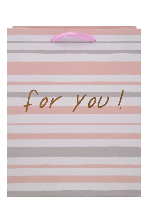 Пакет А6 10*12*8 "For you" жен., бум., тиснение надпись 2892480 — 2