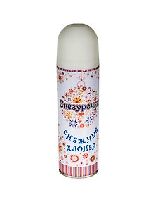 Новогодний спрей Снегурочка Снежные хлопья белый (250 мл)