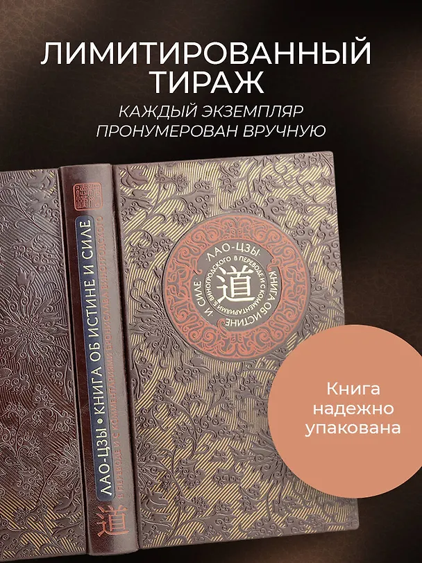 Книга Лао-цзы. Книга об истине и силе. Книга в коллекционном кожаном переплете ручной работы с тремя видами тиснения (Бронислав Виногродский) — 8