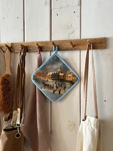 Прихватка вафля   Зимний вид Лейдена