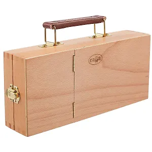 Ящик художника малый с ячейками для кистей и красок 26,5x11x5,5см, бук, Гамма