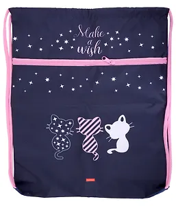 Мешок для сменной обуви " Мечтатели" 34*47см, 1отд., карман на молнии, инд.уп.