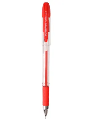 Гелевая ручка красная 0,5 мм, Сlear, GoodMark 3155009