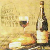 Картина Бокал и бутылка (14254) 2193201