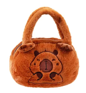 Сумочка плюшевая Капибара мордочка (20х15) (12-0832-202405-B2)