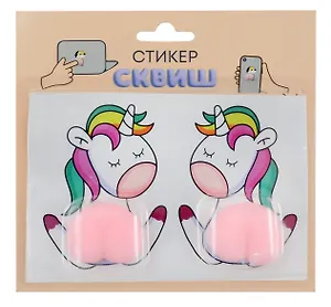 Наклейка сквиш антистресс. Единорог
