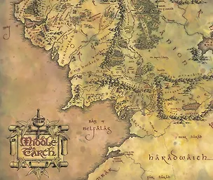 Скетчбук Властелин колец Карта Средиземья (96 стр) 2946564