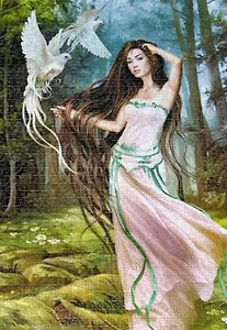 ЧГ:2214945 Пазл 1500 C-150687 Девушка с птицами (castor)