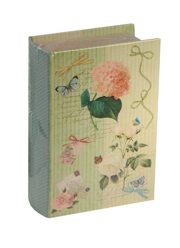 Шкатулка-книга сейф МДФ Гортензия (39512) (17х11х5) 2519399 — 1