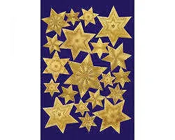 HERMA Наклейки DÉCOR Новый год Звезды на фиолетовом фоне