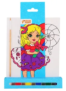 Набор для творчества Color Puppy. Роспись по холсту «Лакомка», 15х20 см