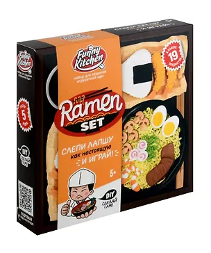 Игрушка для детей старше 5 лет. Набор модели «Slime Лаборатория» Funny Kitchen Ramen set 3037040