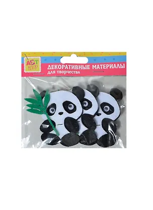Набор декора для творч. (войлок) Панда (233470) (3шт) (11,5х12см) (Арт Узор) (упаковка) 2439475