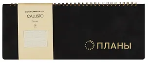 Планинг недат. 56л "Callisto" черный бархат, настольный, иск.кожа, интегр.переплет, скругл.углы, тонир.блок, тисн.фольгой, евроспираль, офсет 2993852