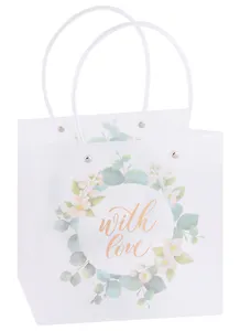 Пакет А5 22*21,5*10 "Цветочный венок" жен., пластик, ассорти