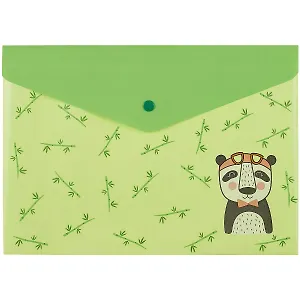 Папка-конверт А4 на кнопке "Панда"