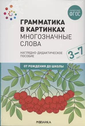 Грамматика в картинках. Многозначные слова. Наглядно-дидактическое пособие — 2824005 — 1