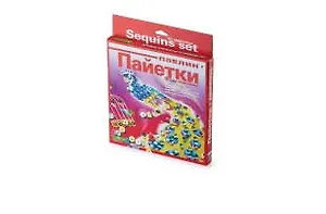 Набор для творчества, HOBBY TIME, Набор для 3D аппликации №6 Пайетки Павлин