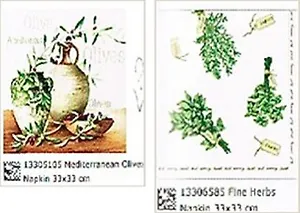 Наб. салф. для декупажа Оливки/Пряные травы (5105/6585) (2шт)