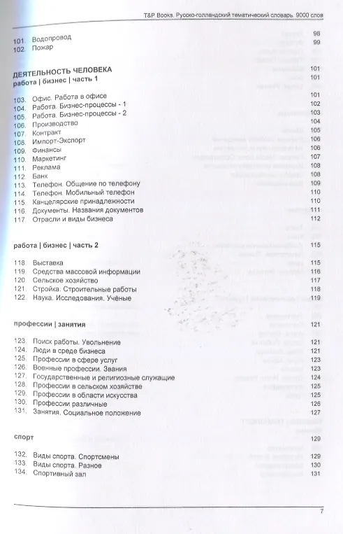 Книга Русско-голландский тематический словарь. 9000 слов (Андрей Таранов) — 5