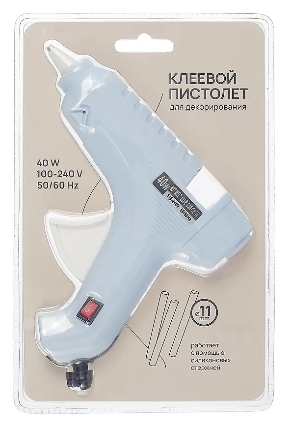 Клеевой пистолет для декорирования 40W,  для стержней 11мм 3047669 — 9