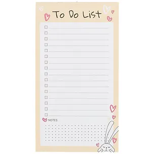 Планнер недат. 50л 100*180мм "Bunny" клеевое скрепление 259802