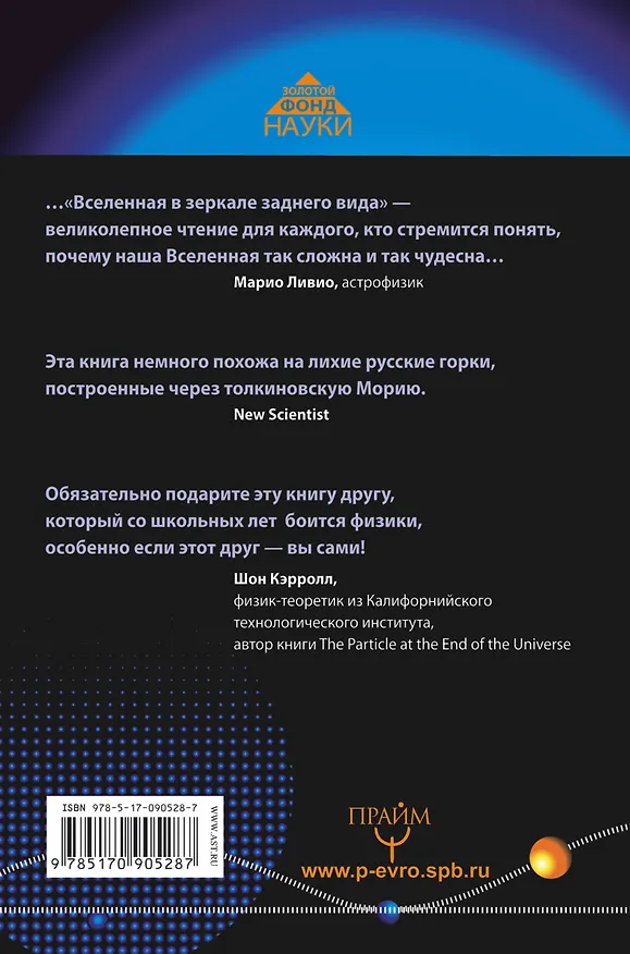 Книга Вселенная в зеркале заднего вида. Был ли Бог правшой? Или скрытая симметрия, антивещество и бозон Хиггса (Дэйв Голдберг) — 2